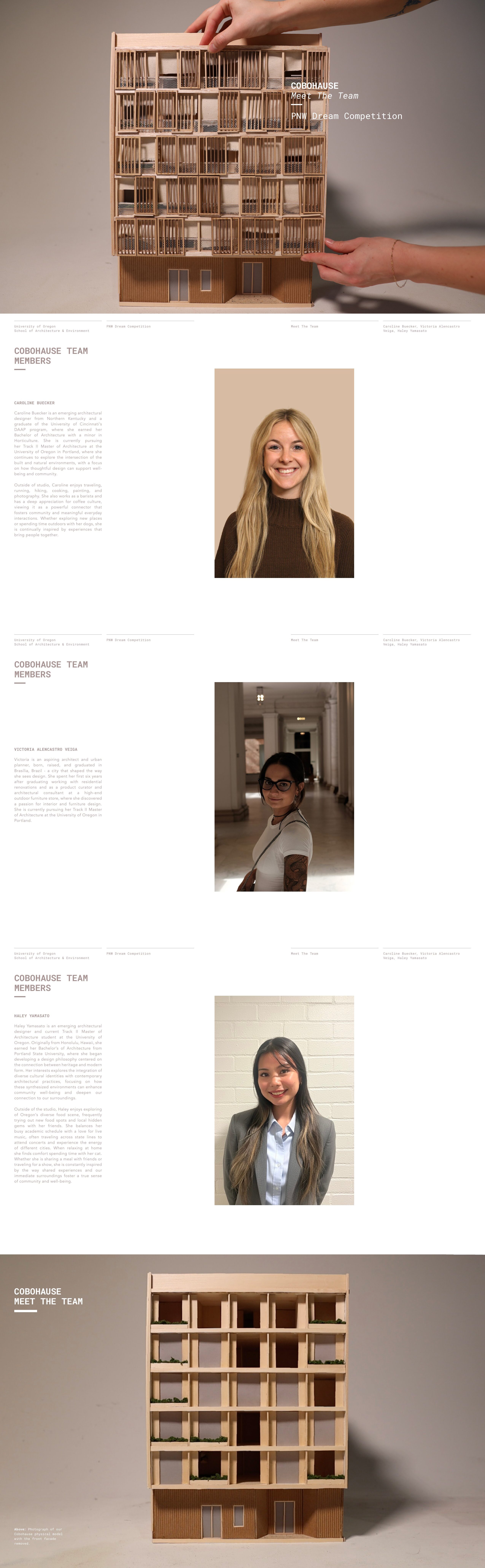 Cobohause Team — Caroline Buecker, Victoria Alencastro Veiga, Haley Yamasato